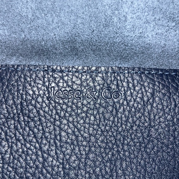 Leather Convertible Belt Bag Navy Blue - Picture 5 of 7